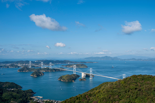 亀老山展望公園から見るしまなみ海道（イメージ）