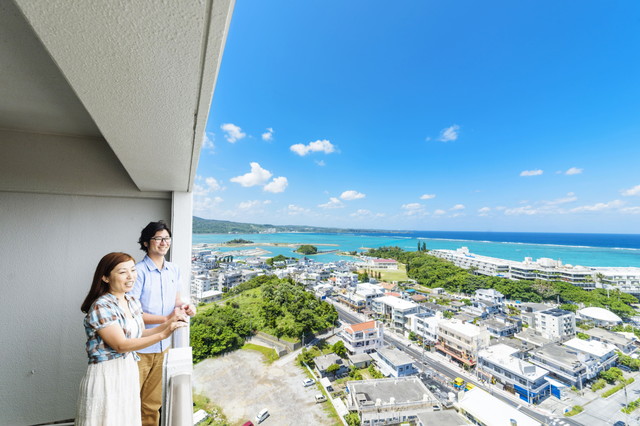 早割65】【成田空港発｜Peachで行く】  恩納村｜かねひで恩納マリンビューパレス（オーシャンビュー和洋室・1〜5名1室）｜食事なし｜3泊4日＜滞在中レンタカー付き＞