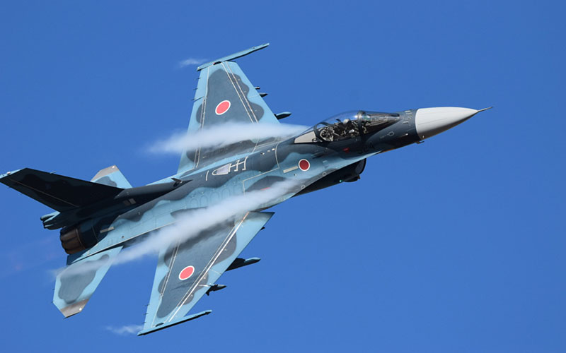 3SQ F-2Aの機動飛行