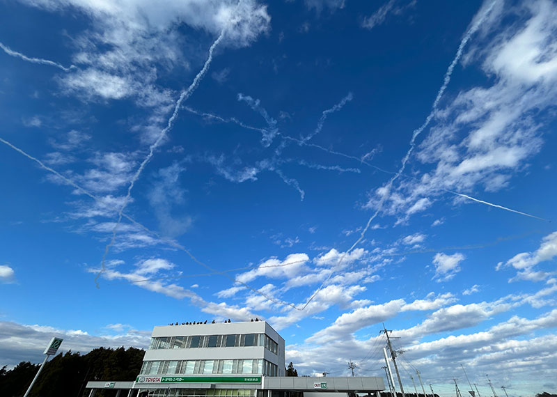 航空祭前日 ブルーインパルスのスタークロス